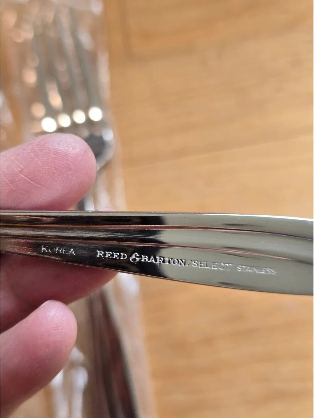 Reed & Barton Elise Set of 4 Tablespoon Stainless Flatware KOREA H6217 NOS
